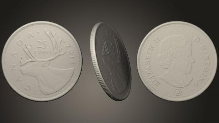 Coins (MN_0122) 3D model for CNC machine